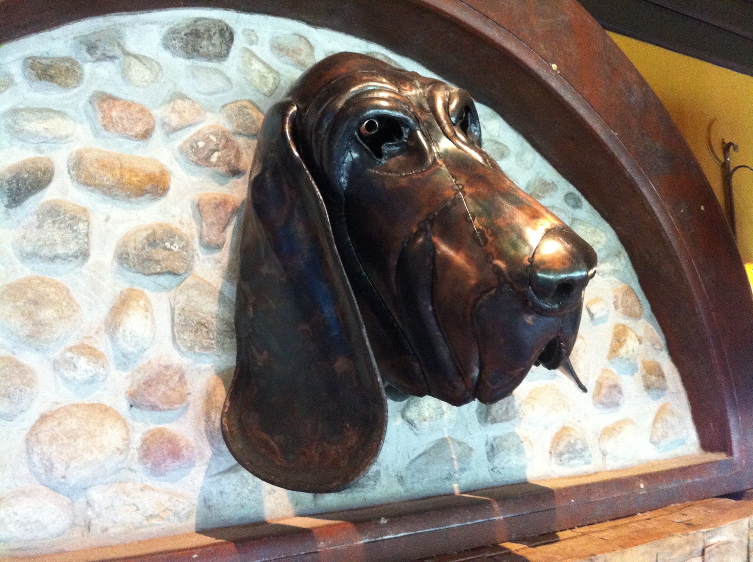 Metal artwork installation