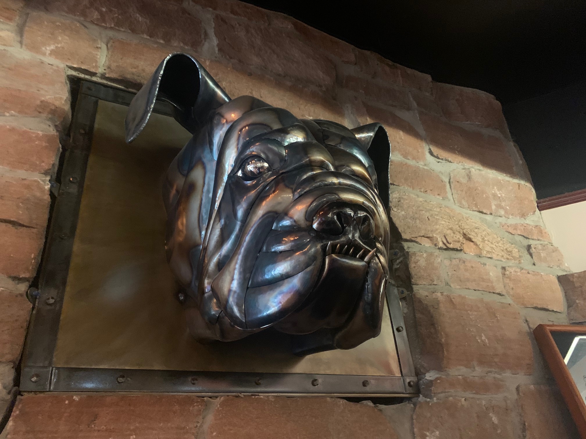 Metal sculpture detail