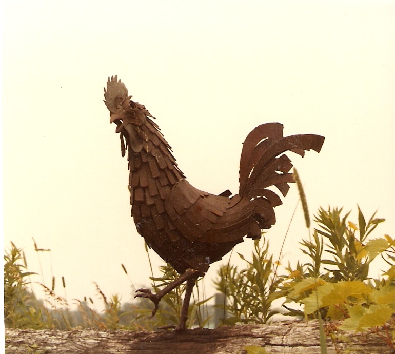 Metal sculpture by Richard Van Heuvelen