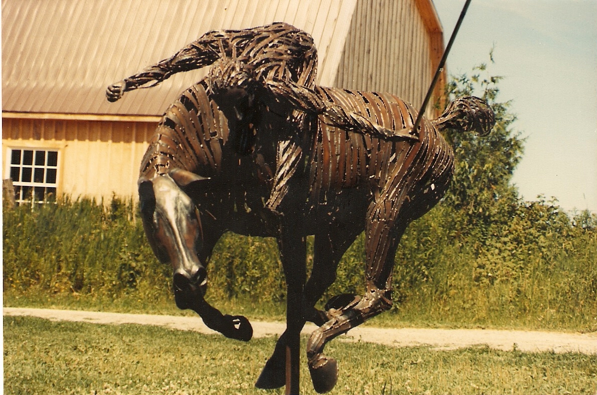 Metal sculpture by Richard Van Heuvelen