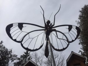 butterfly sculpture metal work